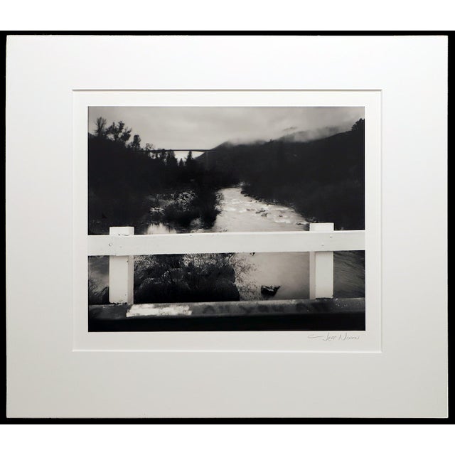 Jeff Nixon (1952 - 2022) Silver Halide Photograph Title: Parrott's Ferry Bridge - Rain Image Size: 8' x 10" Mounted &...
