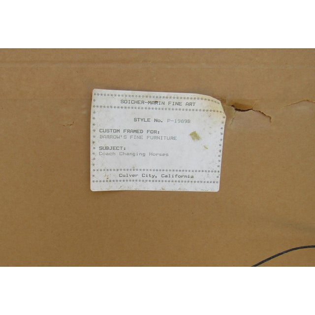 "The Mail Coach Changing Horses" by James Pollard - Engraving by G. Reeves For Sale - Image 9 of 11