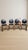 Modern Vintage Wooden Dining Chairs with Black Leather Upholstery, 1940s, Set of 4 For Sale - Image 3 of 17