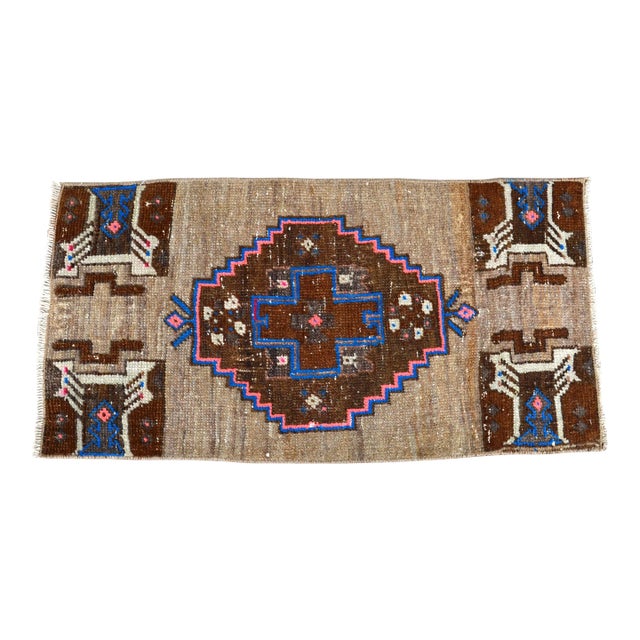 Vintage Mid Century Turkish Rug For Sale