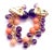1980s 1980s Pair of Cartier Rose Gold Coral Amethyst Diamond Delices De Goa Earrings For Sale - Image 5 of 17