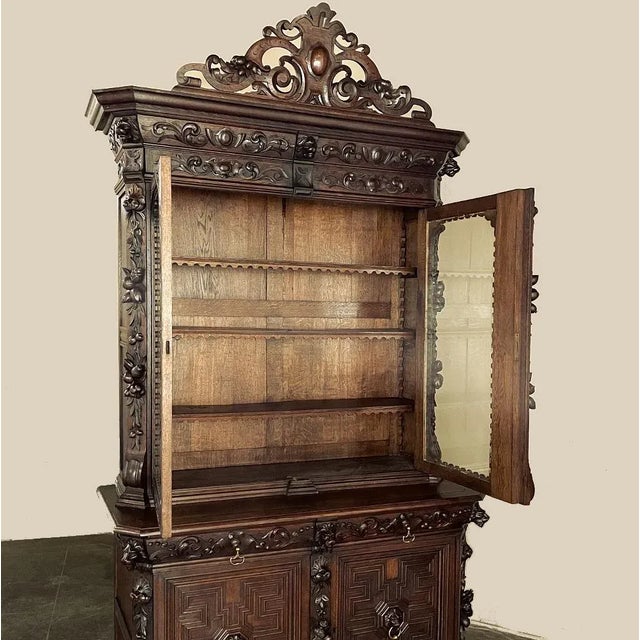 19th Century Renaissance Revival Bookcase For Sale - Image 4 of 13