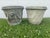 Neoclassical Pair of Weathered Neoclassical Cast Stone Garland & Lion Mask Planters - Charlotte Nc Estate For Sale - Image 3 of 11