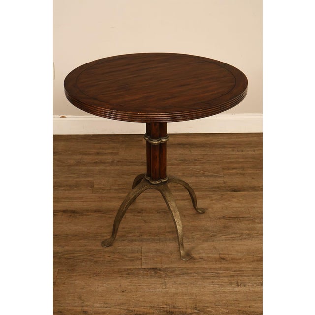Transitional Theodore Alexander Pair Of Round L'Usine Bistro Accent Tables For Sale - Image 3 of 18