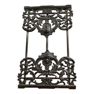 Expandable Cast Iron Book Holder For Sale