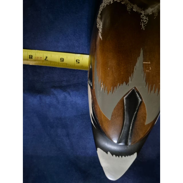 Vintage Hand-Painted, Wood-Carved Mallard Duck Decoy For Sale In Palm Springs - Image 6 of 7