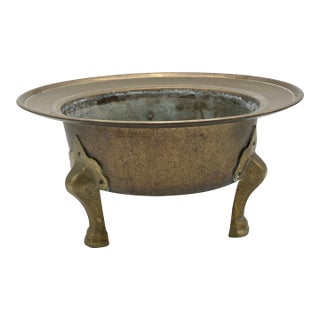 Antique Korean Brass Brazier(Hibachi) For Sale