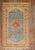 An intermediate size Vintage Moroccan rug from the 3rd quarter of the 20th century Measures: 4'5'' x 6'1''.