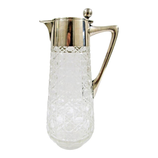 1905 Kaiser Wilhelm II Kaiserlicher Yacht Club 800 Silver and Cut Glass Carafe For Sale
