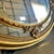 Glass French-Italian Style Golden Oval Mirror Wall Mirror For Sale - Image 7 of 9