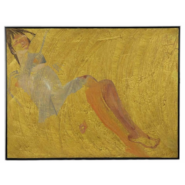 Woman is an orginal contemporary artwork realized by the artist Anastasia Kurakina. Mixed colored oil on canvas Not...
