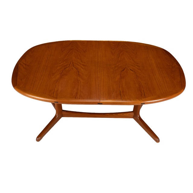 Sun Cabinet Co. Danish Modern Solid Teak Expanding Dining Table Hidden Leaves For Sale - Image 12 of 17