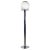 Modern Italian Floor Lamp in Chrome-Plated Steel and Opaline Glass, 1970 For Sale - Image 11 of 11