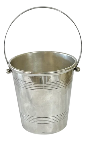Antique French Art Deco Silver Plate Ice Bucket by Tete & Leroy Paris