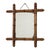 Antique Chinoiserie Faux Bamboo Mirror in Wood For Sale - Image 3 of 15