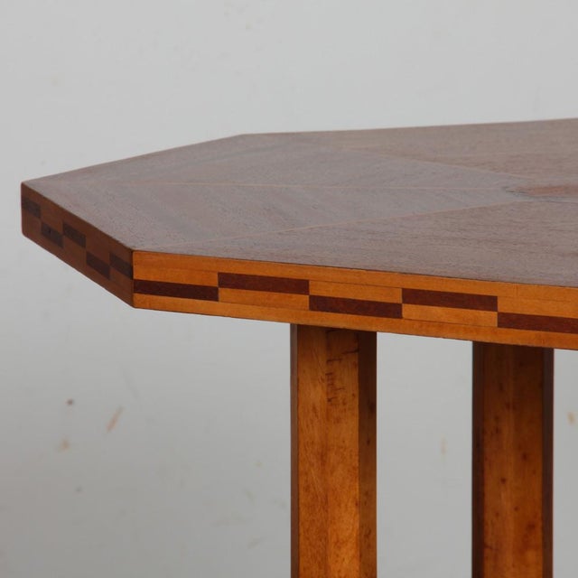 1930s Art Deco Wooden Side Table, 1930s For Sale - Image 5 of 9