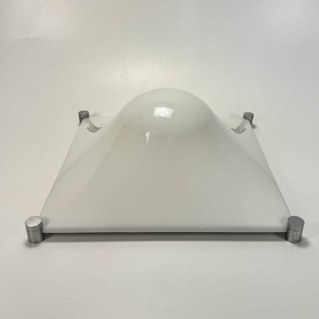 1970s Large Bolla Flush Mount Lamp from Martinelli Luce, Italy, 1970s For Sale - Image 5 of 11