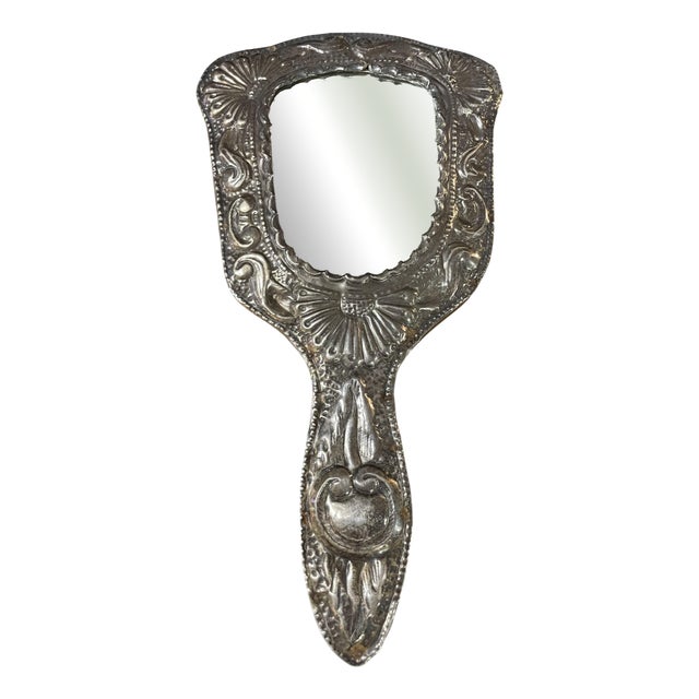 Beveled Hand Mirror, 1900s For Sale