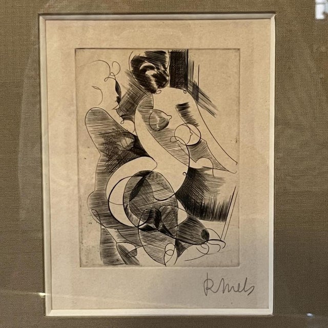 René Mels (Meulemans), Compositions, Etchings, 1945, Set of 3 For Sale - Image 5 of 15