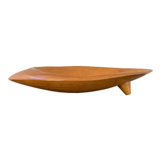 Vintage Modern Wood Bowl/Dish For Sale