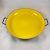 Mid-Century Modern Danish Mid-Century Yellow Enamel on Steel Large Round Baker/Server For Sale - Image 3 of 10