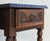 Wood Neo-Basque Carved Oak Single Drawer Nightstands by Charles Dudouyt, France, 1930s, Set of 2 For Sale - Image 7 of 11