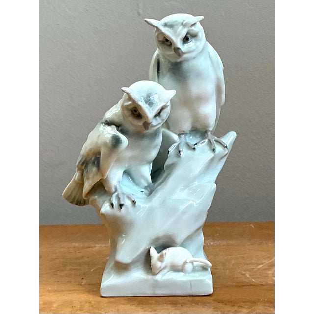 Vintage Royal Copenhagen Porcelain Owl Figurine For Sale - Image 12 of 12