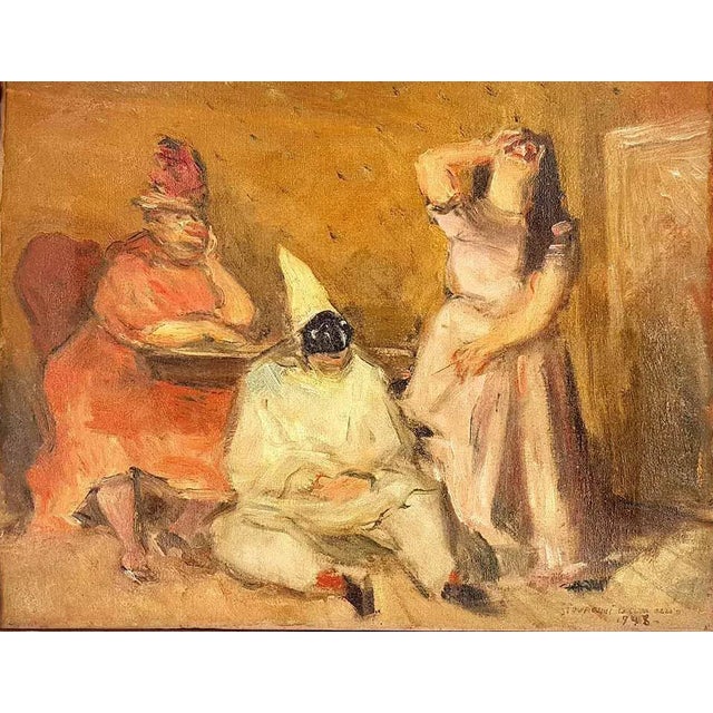 Giovanni Brancaccio, Sketch No. 13, 1948, Oil on Canvas For Sale