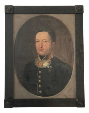 German Artist, Gentleman Portrait, 19th Century, Oil Painting on Canvas, Framed