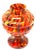 Pique Fleurs Vase in Multi Color Decor with Grille, 1930s For Sale - Image 4 of 13