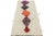 1950s Vintage Moroccan Runner Rug in White With Multicolor Lozenges | Rug & Kilim For Sale - Image 5 of 7