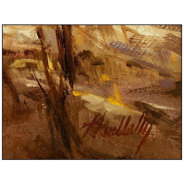 Realism Late 20th Century Storm Approaching Over the Range, Paul Mullally For Sale - Image 3 of 4
