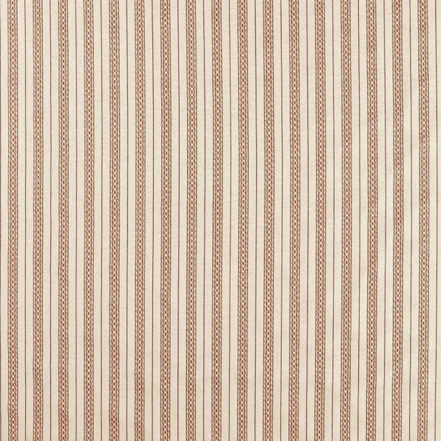 Morris & Co. Elm Stripe Fabric in Apricot/Linen - a sample For Sale