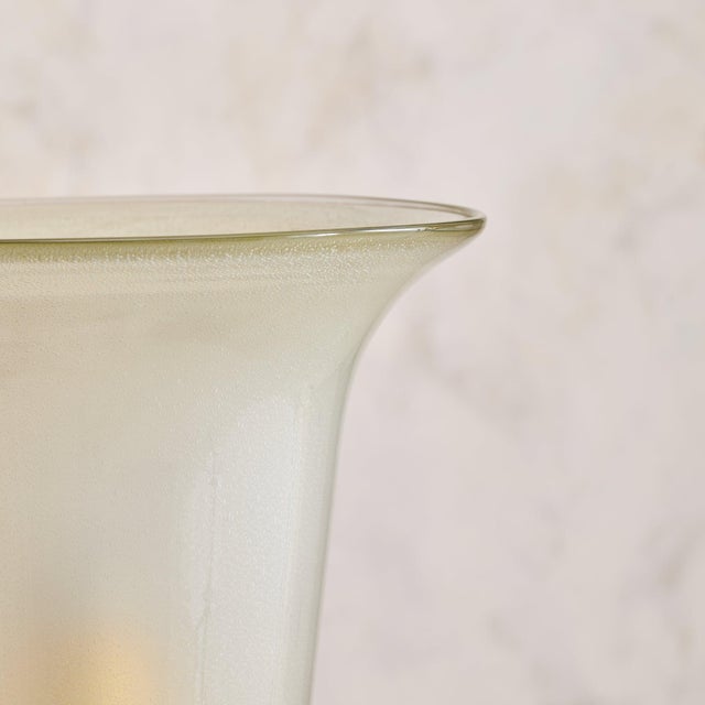 Mid-Century Modern 1960s Italian Murano Glass Torchiere-Form Table Lamp For Sale - Image 3 of 10