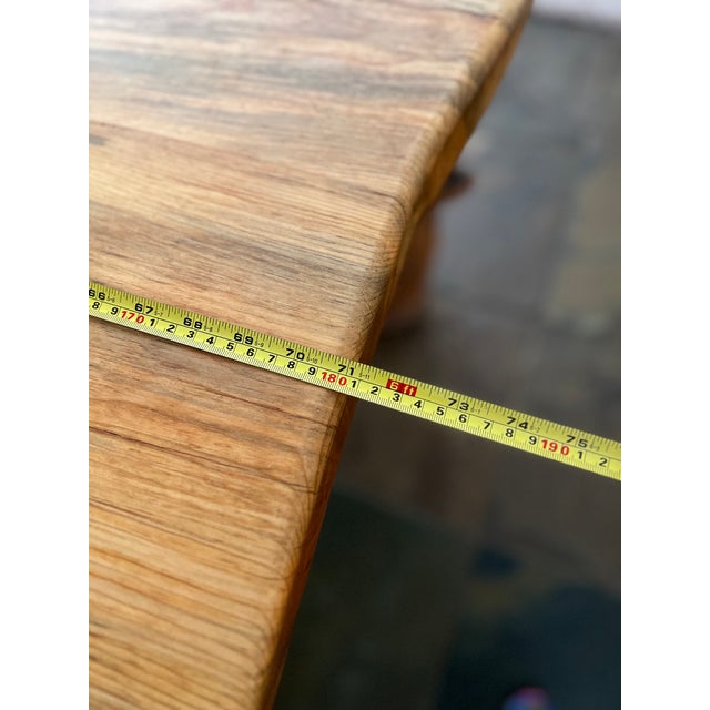 Farmhouse Custom Solid Aspen Wood Dining Room Table Set - 7 Pieces For Sale - Image 3 of 12