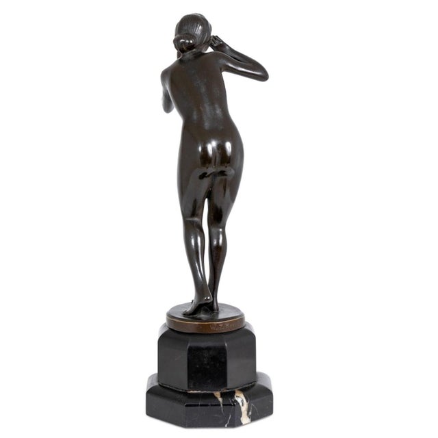 German "The Scream" Patinated Bronze Sculpture For Sale - Image 4 of 4