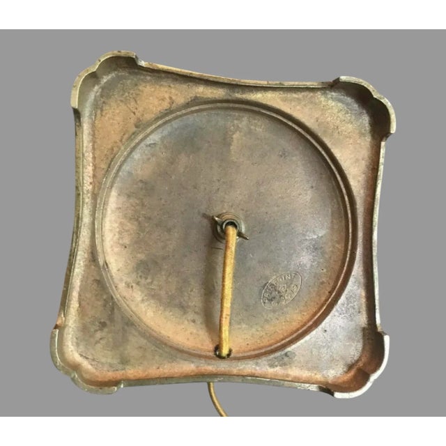 Metal Vintage Pairpoint Floral Decorated Art Nouveau Deco Table Lamp For Sale - Image 7 of 12