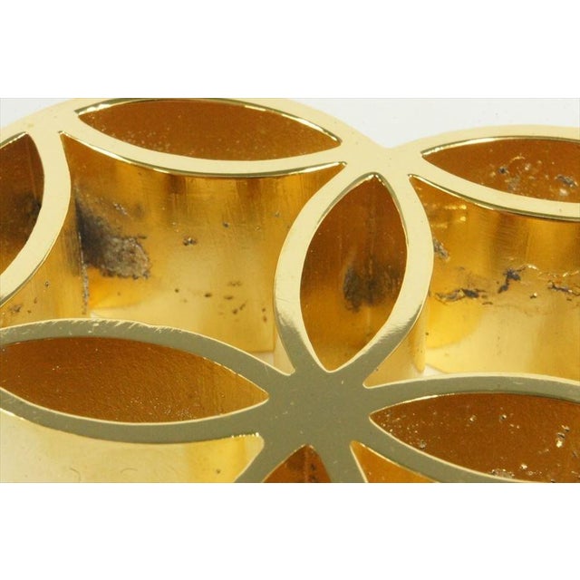 Japanese 24k Gold Plated Bonsai Ikebana Gardening Metal Scissors Kenzan Wood Box Tea Ceremony For Sale - Image 12 of 14