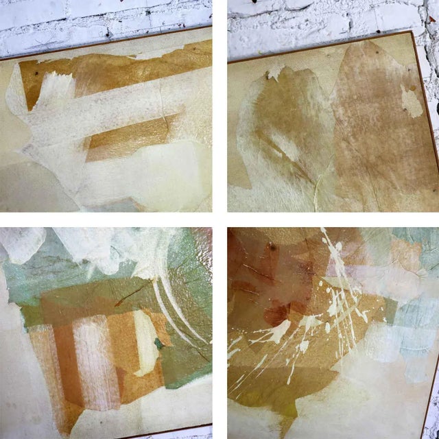 Mixed Media Abstract 2d Art Piece Where No Sea Runs by Richard Slimon Spring 1962 For Sale - Image 10 of 13