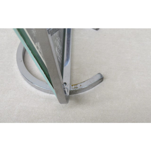 Vintage Art Deco French Chrome-Plated Picture Frame, 1920s For Sale - Image 9 of 18