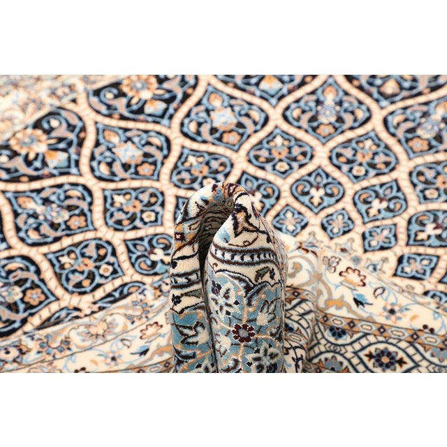 Nain Hand-Knotted Rug in Virgin Wool For Sale - Image 10 of 11