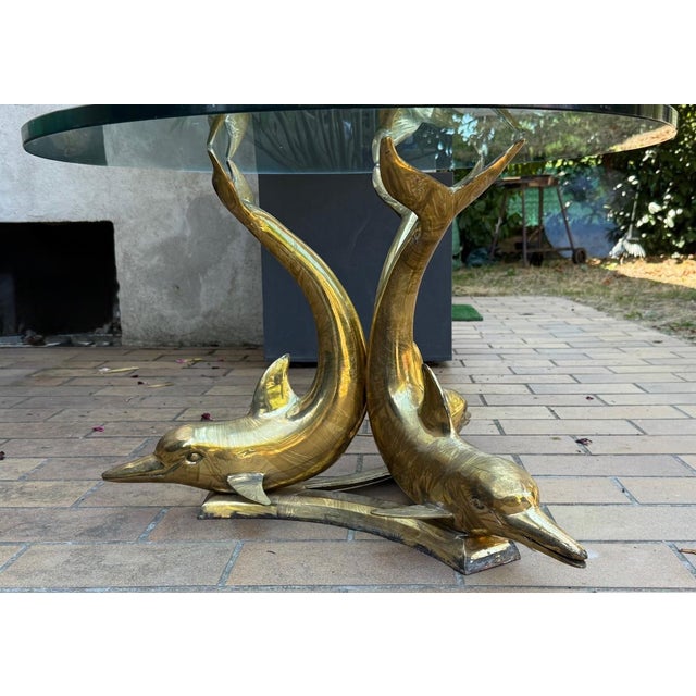 Three Dolphins Coffee Table, 1950s For Sale - Image 5 of 12