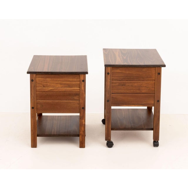 Modern Teak Lift-Top Liquor Chests, Pair For Sale - Image 4 of 12