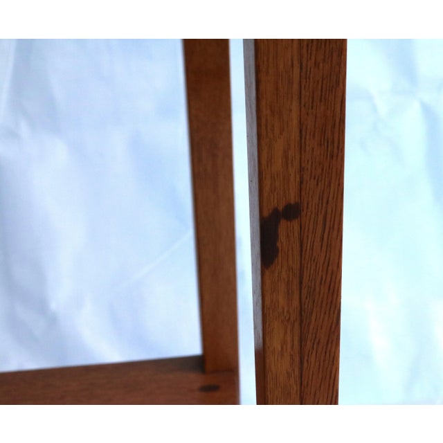 Brown Antique Mission Solid Tiger Oak One Drawer Server, Console Table For Sale - Image 8 of 17