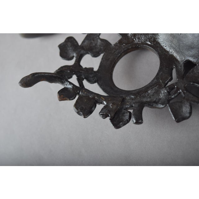 Art Nouveau French Ivy Inkstand with Glass Inkwells, 1900s For Sale - Image 11 of 12