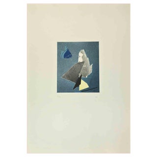 Hans Richter, Abstract Composition, Etching and Collage, 1973 For Sale