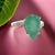 Natural Emerald Diamond Ring Size 7 14k Y Gold 7.17 TCW Certified For Sale - Image 11 of 16