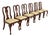 Henkel Harris Queen Anne Solid Mahogany Dining Chairs, Set of Six For Sale