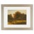 Anonymous set of three American oil on board landscape studies. The first painting features a stand of trees across a...