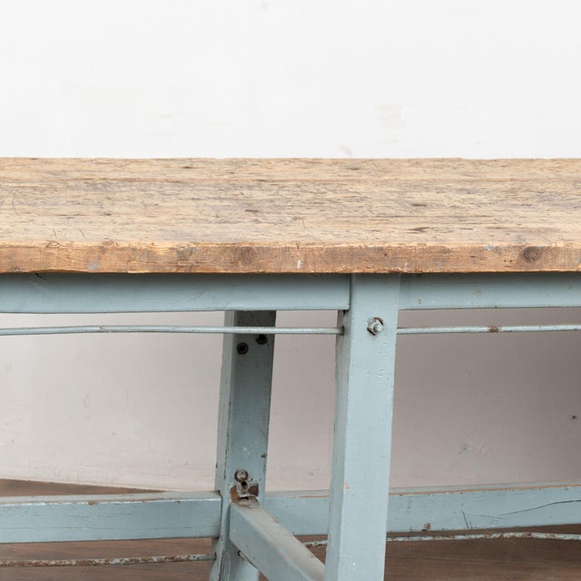 19th Century Rustic Hungarian Long Work Table For Sale - Image 12 of 17